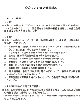 管理規約の電子化例