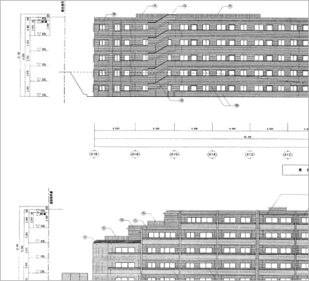 設計図面の電子化例